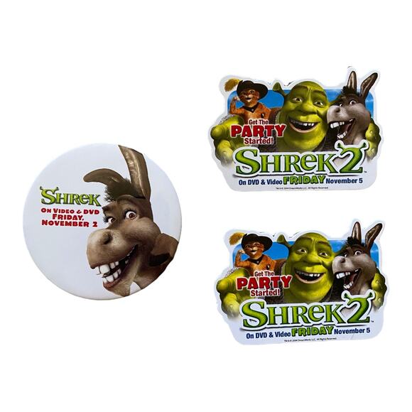 Shrek Movie Pins 3-Pc Bundle - Picture 2 of 4